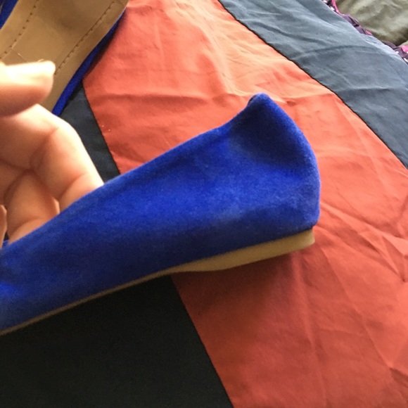 J.Crew Emma suede scrunch flats size 7 - blue suede - Picture 12 of 12